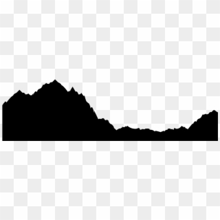 Mountain Range Silhouette - Mountain Silhouette Transparent Background Clipart