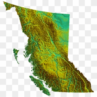 File - Bc-relief - Topographic Map Of British Columbia Clipart