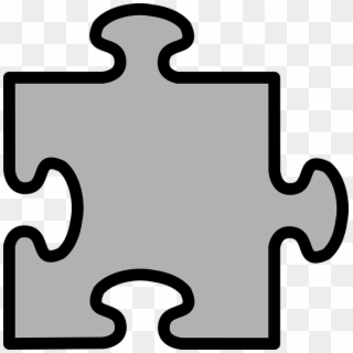 Jigsaw Jigsaw Puzzle Grey Piece Puzzle Concept - Transparent Background Puzzle Pieces Clipart - Png Download