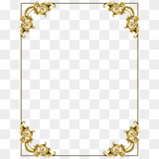 Fancy Gold Border Png Clipart