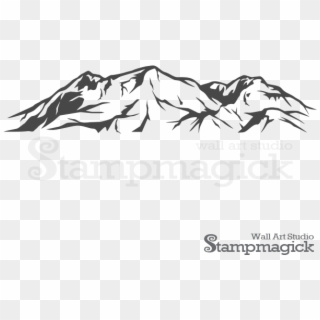 Colorado Rocky Mountains Outline Clipart