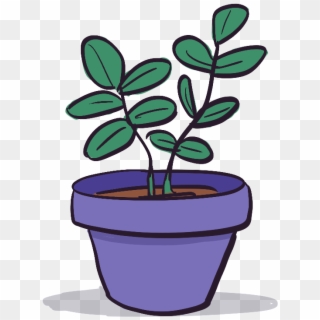 On The Other Hand, Here Is A Potted Plant Sprite I - Flowerpot Clipart