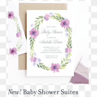 New Baby Shower Suites - Baby Shower Invitations Girl Flowers Clipart