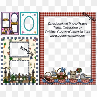 Scrapbook Photo Frame Pages Clipart Collection Samples - Cooking Frame Png Transparent Png