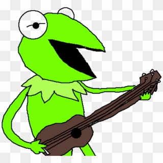 Kermit The Frog Singing - Cartoon Clipart