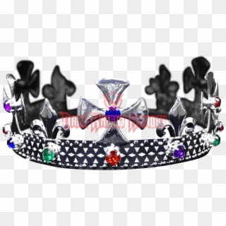 Multi-colored Silver Kings Crown , Png Download - Tiara Clipart