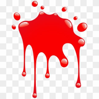 Splatter Clipart Artistic Paint - Red Paint Splatter Clip Art - Png Download
