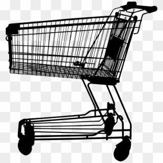 Discount Clipart Shopping Cart - Shopper Cart Silhouette Png Transparent Png