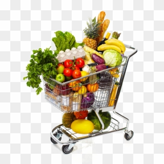 Grocery Shopping Cart Png Download Image - Shopping Cart With Groceries Clipart