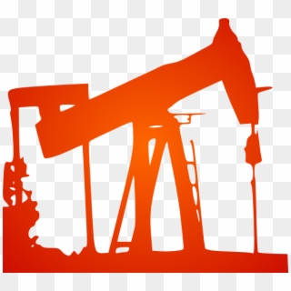 Silhouette Of Oil Rig Clipart