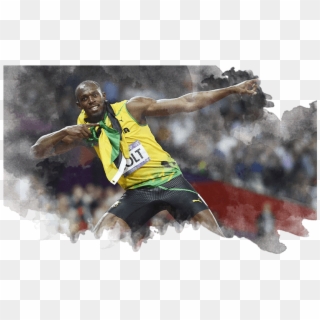 ¿qué Sabes De Usain Bolt - Long Jump Clipart
