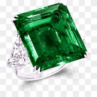 A Graff Emerald And Diamond Ring Featuring A - Emerald Clipart