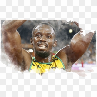 07 Usain Bolt En El Campeonato Del Mundo De Atletismo - Visual Arts Clipart