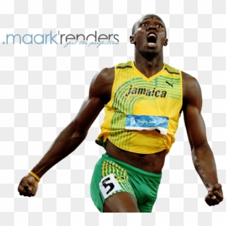 Runner/athlete Photo Usain-bolt Athlete - Usain Bolt Running Poster Clipart