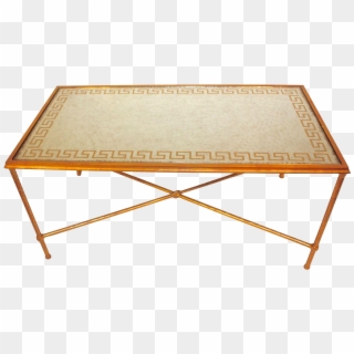 The Table Has A Smoked Glass Table Top With A Greek Clipart