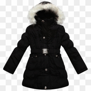 Black Winter Jacket For Women Png Transparent Image - Girls Winter Coats Black Clipart