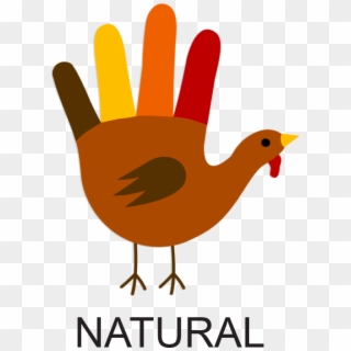 Turkey-natural - Turkey Made Out Of A Hand Clipart