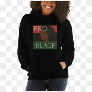 Pro-black Woman Hoodie - Sweatshirt Clipart