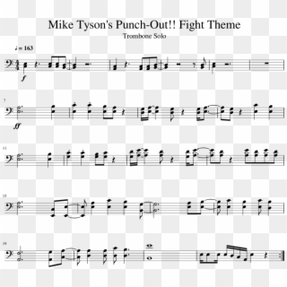 Mike Tyson's Punch-out Fight Theme - Havana Trumpet Sheet Music Clipart