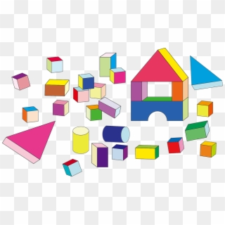 Building Blocks Cubes Cylinders Prismatic Shapes - Space And Shape Grade R Clipart