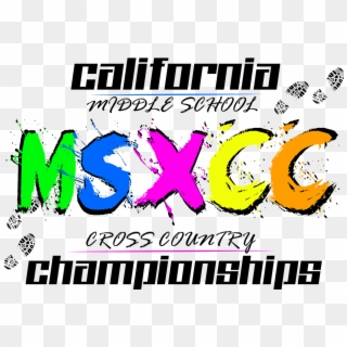 Ca Middle School Xc Championships - Graphic Design Clipart