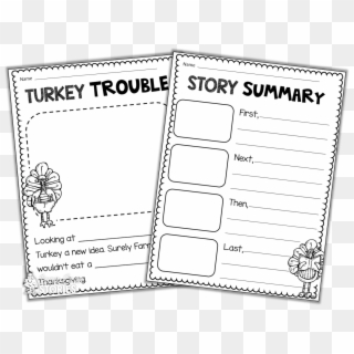 I Created A Simple Retelling Sheet, As Well As A Response - Thanksgiving First Next Last Clipart