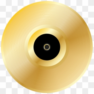 Graphic Transparent Stock Record Transparent Gold - Disco De Ouro Png Clipart