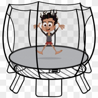 Mowgli-trampoline - Trampoline Jump Clipart
