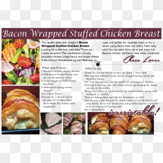 Bacon Wrapped Stuffed Chicken Breast, Looking For A - Croissant Clipart