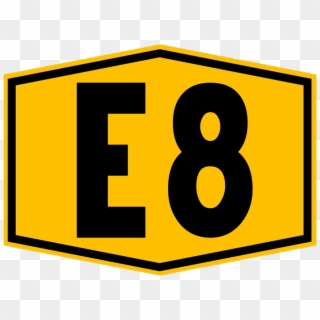 E8 Highway - Sign Clipart