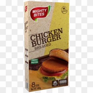 Chicken Burger Breaded 85g 1 - Bun Clipart