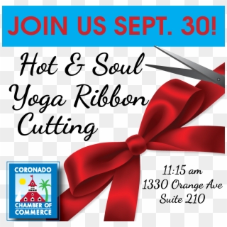 Hot & Soul Yoga Ribbon Cutting - Coronado Chamber Of Commerce Clipart