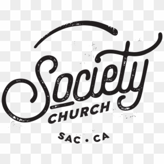 Society Church, Sacramento Ca - Calligraphy Clipart