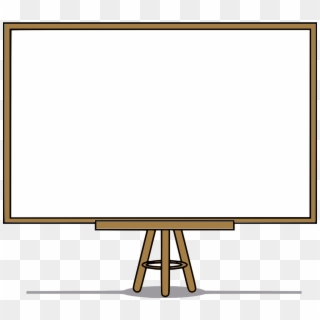 Whiteboard White Board Blank - Board White Cartoon Clipart