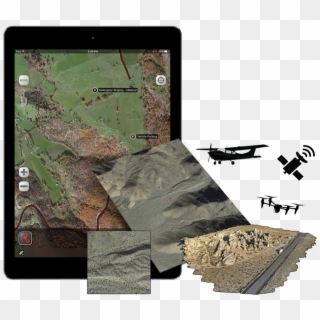 Advanced Mapping Graphic - Tablet Computer Clipart