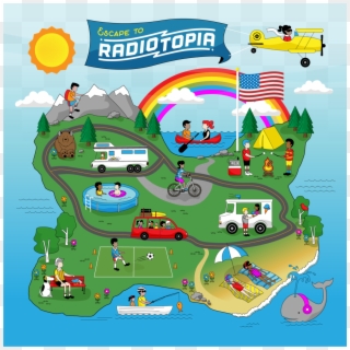 Happy Fourth Of July From Radiotopia - Illustration Clipart