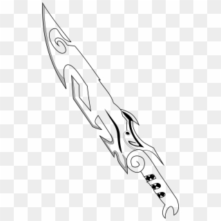 Clipart Sword Outline Graphics Illustrations Free Download - Sword Drawing - Png Download