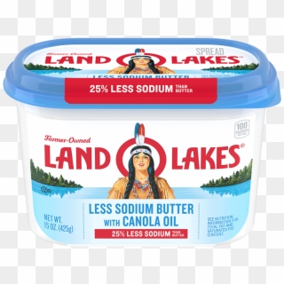 Less Sodium Butter With Canola Oil - Land O Lakes Spreadable Butter Clipart