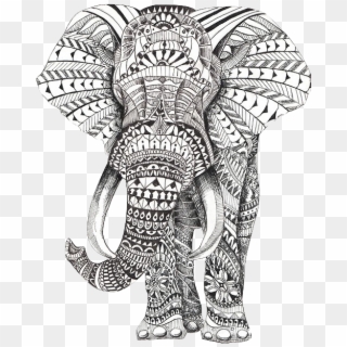 500 X 673 31 - Mandala Éléphant Clipart