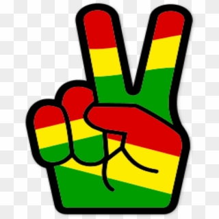 #peace #peacesign #hand #sign #reggae #rasta #freetoedit - Peace Sign Hand Reggae Clipart