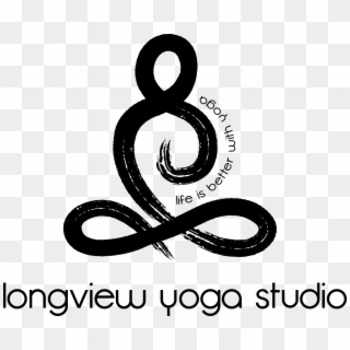 Infinite Symbol With Meditation Yoga Pose Logo Design - Mindfulness Symbol Clipart