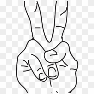 Hand Gesture Clipart Peace - Clip Art - Png Download