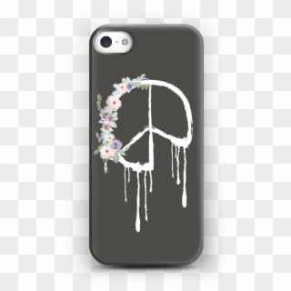 Flowery Peace Case Iphone 5/5s - Simbolo De Paz Con Flores Clipart