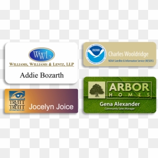 Sublimated Name Tags - Sublimation Printing Name Badges Clipart