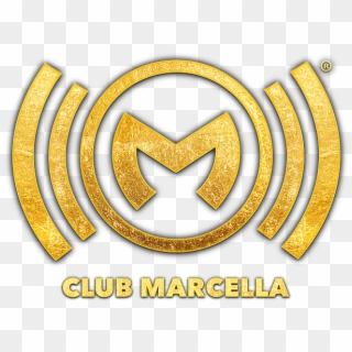 Club Marcella Gold Logo Set Up - Emblem Clipart