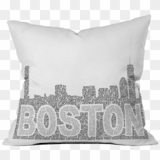 Restudio Designs Boston Skyline 1 Throw Pillow - Cushion Clipart