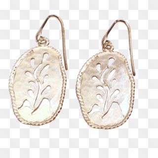 Sterling Silver Wheat Earrings - Earrings Clipart
