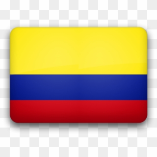 Bandera De Colombia, Glossy Style - Colombia Flag Transparent Paint Clipart