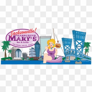 Hamburger Marys Jacksonville Skyline - Hamburger Mary's Jacksonville Clipart