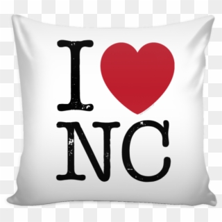I Love North Carolina Pillow Case - My Gorgeous Girlfriend Pillow Clipart